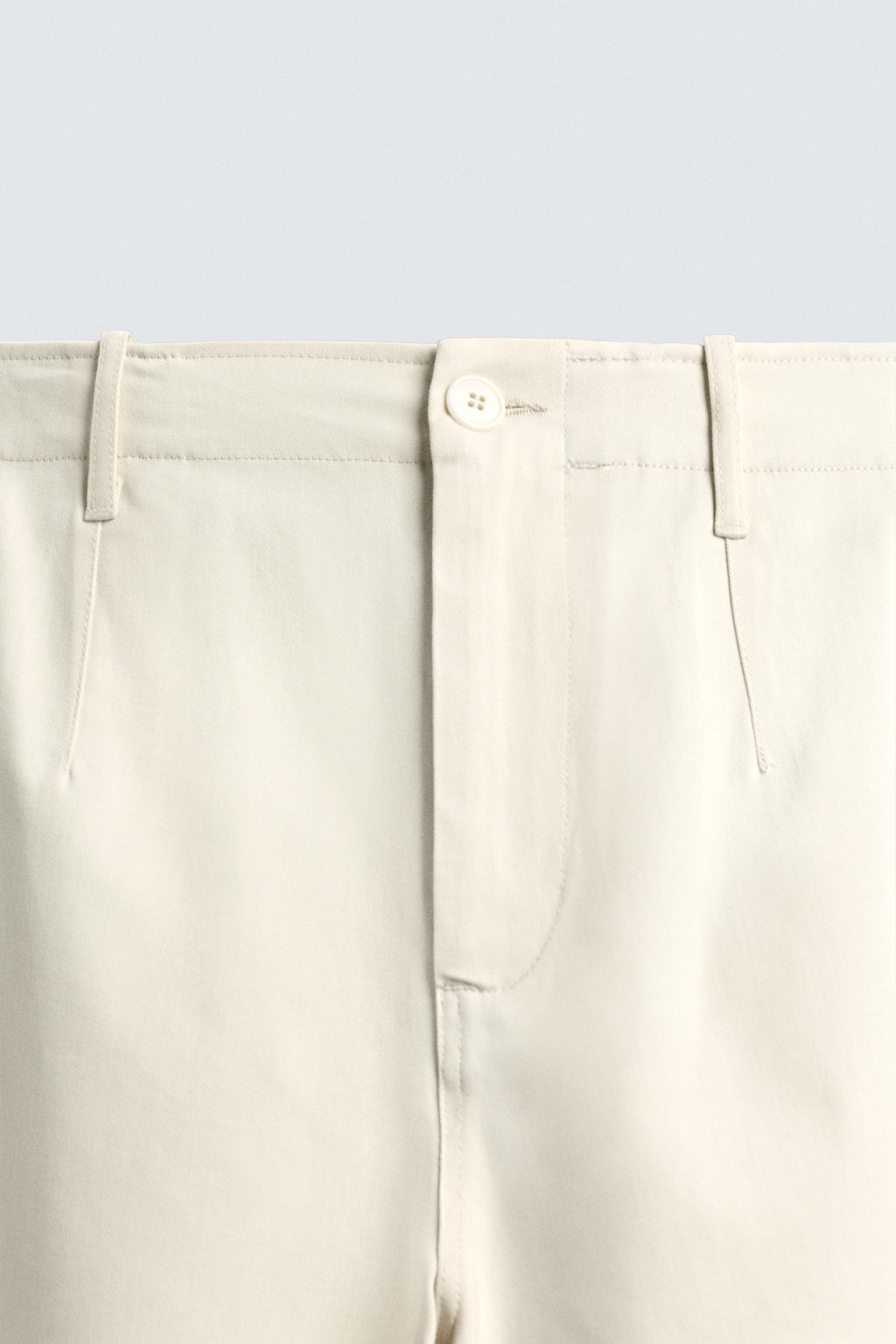 TWILL TEXTURED TROUSERS WITH BELT