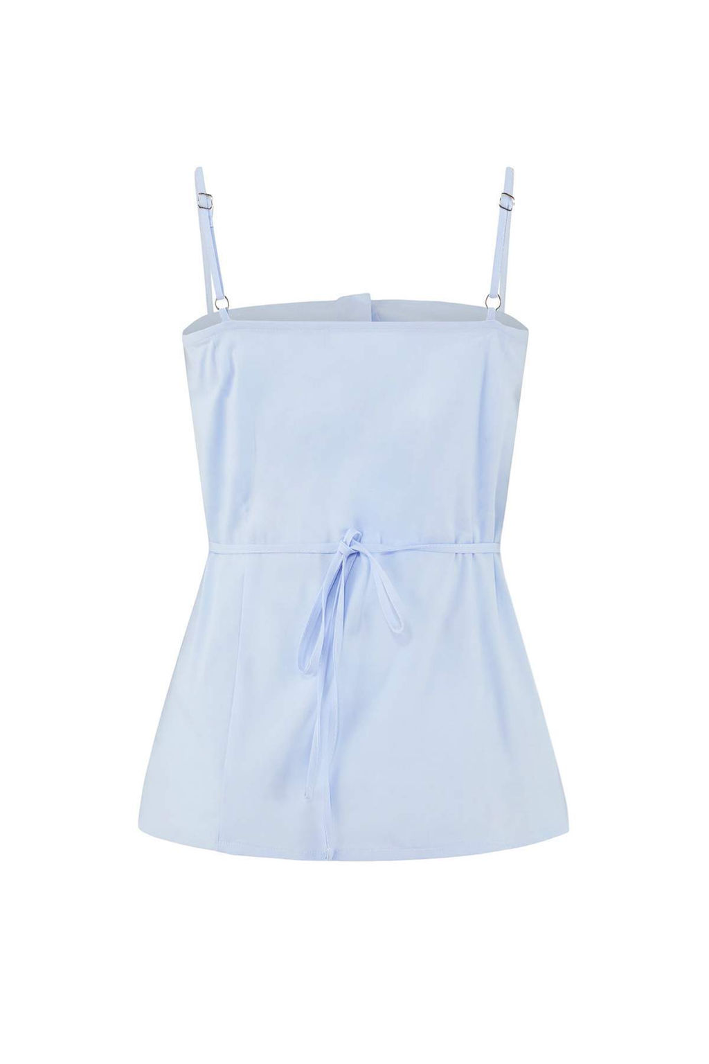 Ac?k Mavi Ikili Parcal? Lycral? Poplin Bedene Oturan Gomlek TWOSS26GO00064