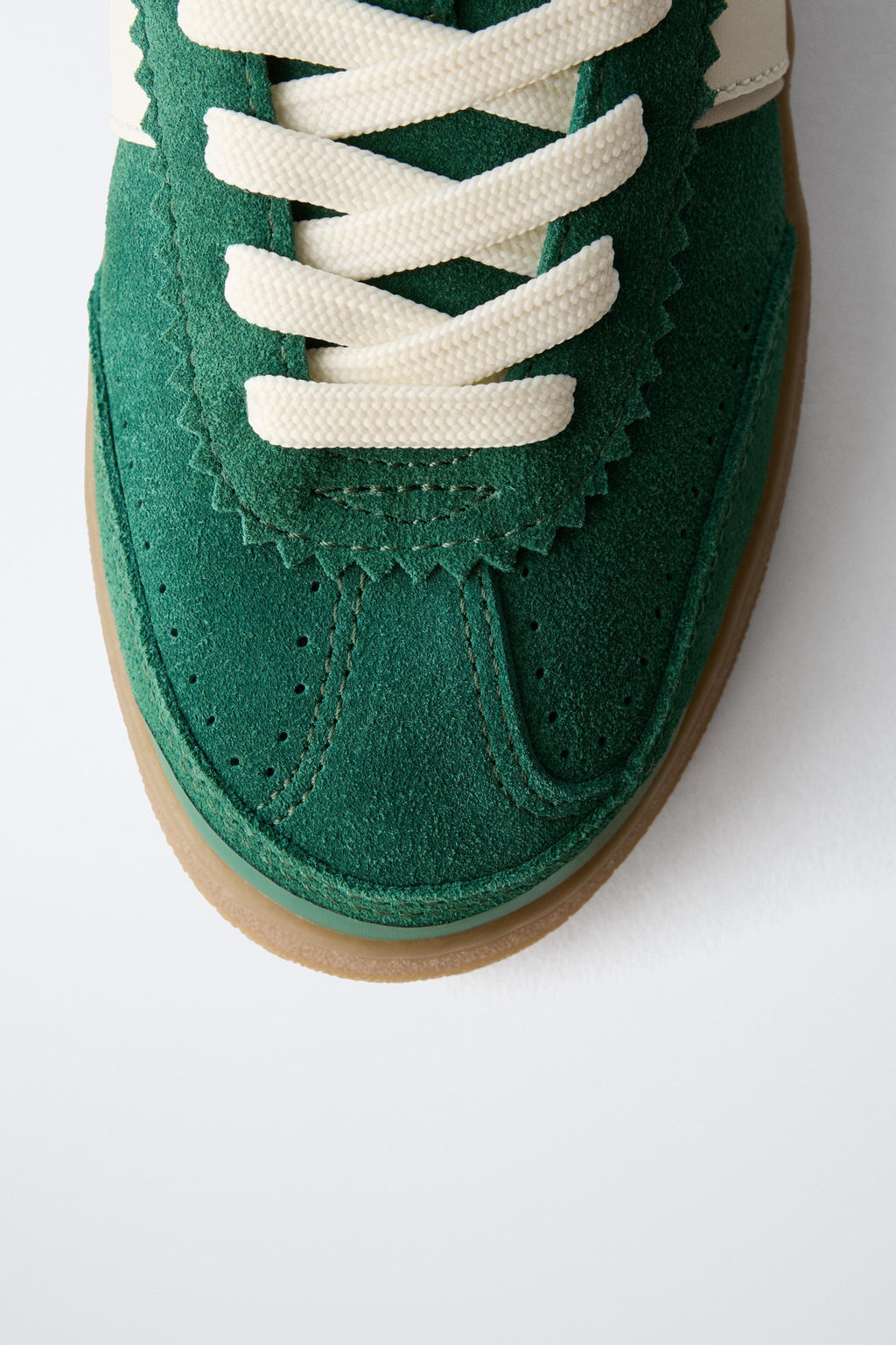 LEATHER DETAIL PLIMSOLLS - Zara фото 4
