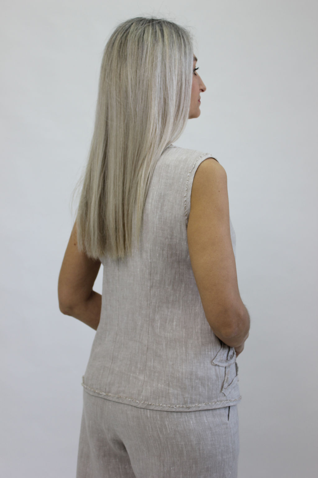 Блуза умягченный лен 100% - Елецкие узоры фото 5