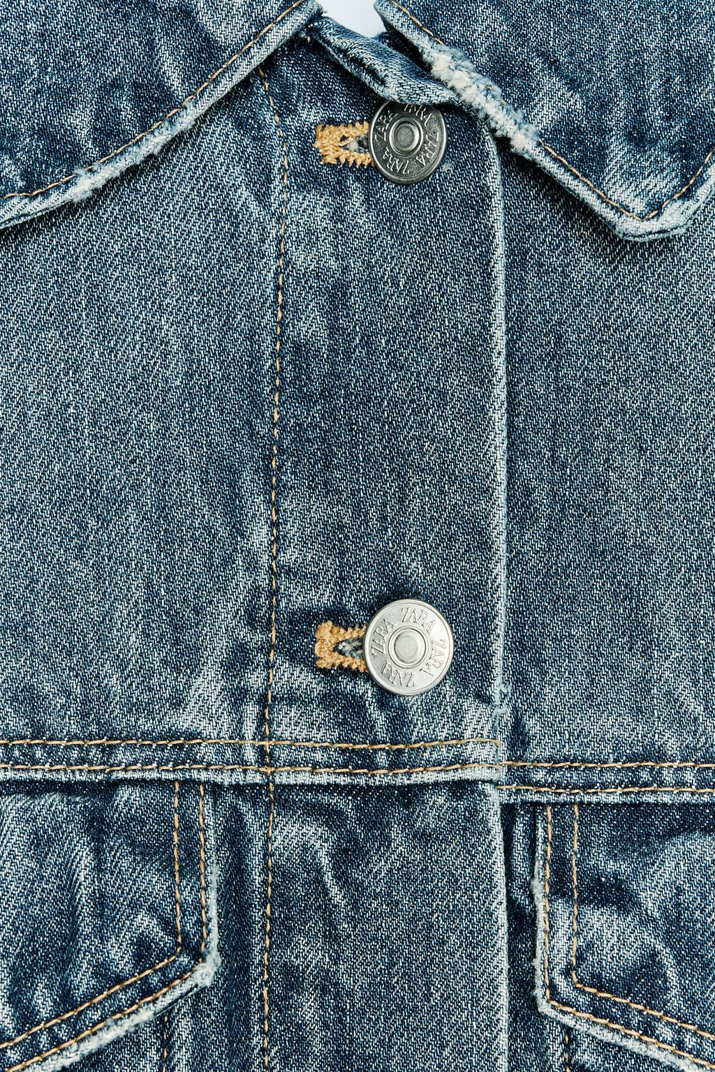 CROPPED DENIM JACKET - Zara фото 4