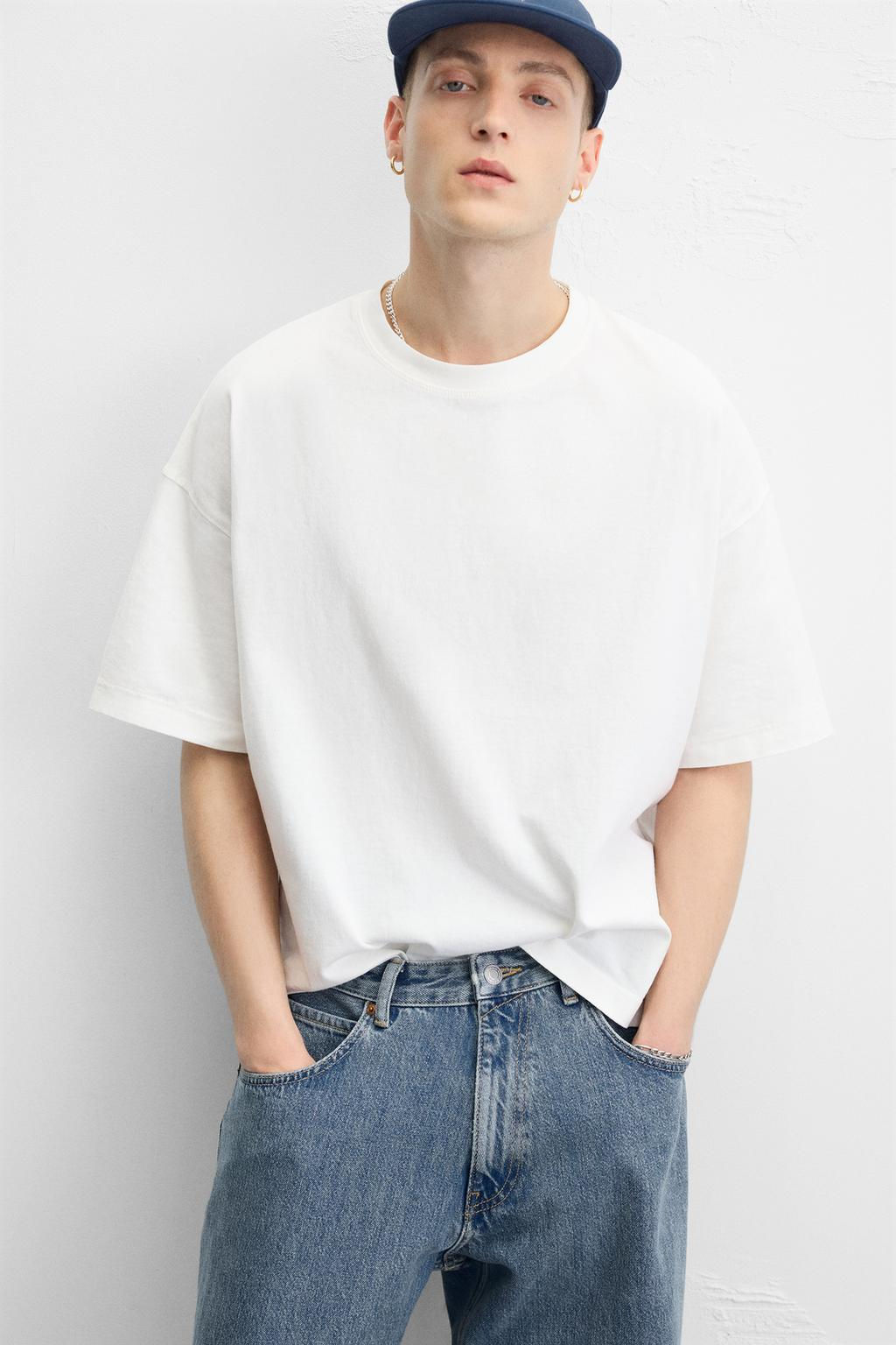 BASIC BOXY FIT T-SHIRT - Zara фото 5