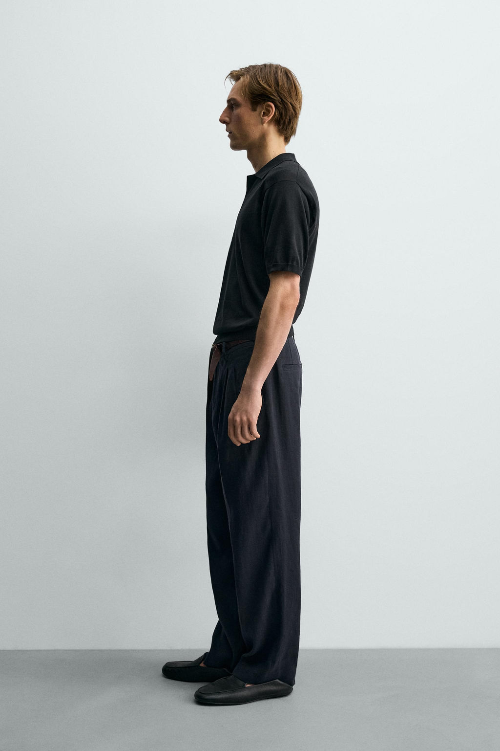 POLO PUNTO REGULAR FIT / Negro - Zara фото 4