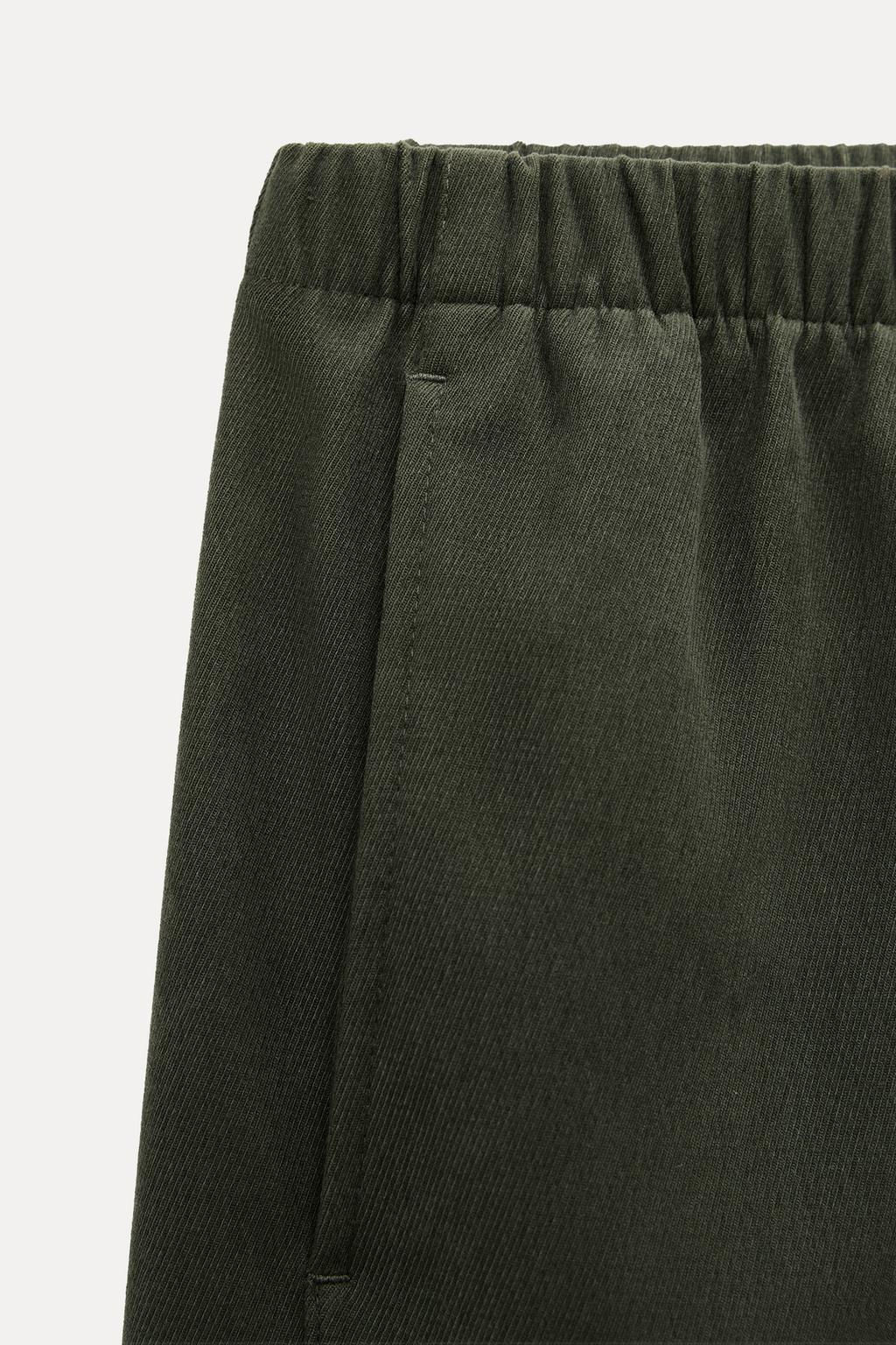 TEXTURED WIDE-LEG TROUSERS - Zara фото 24