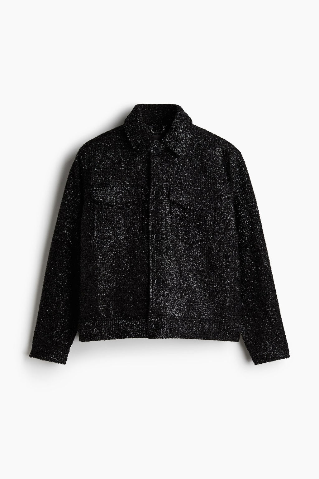 Chaqueta camisera en mezcla de lana Regular Fit - H&m фото 5