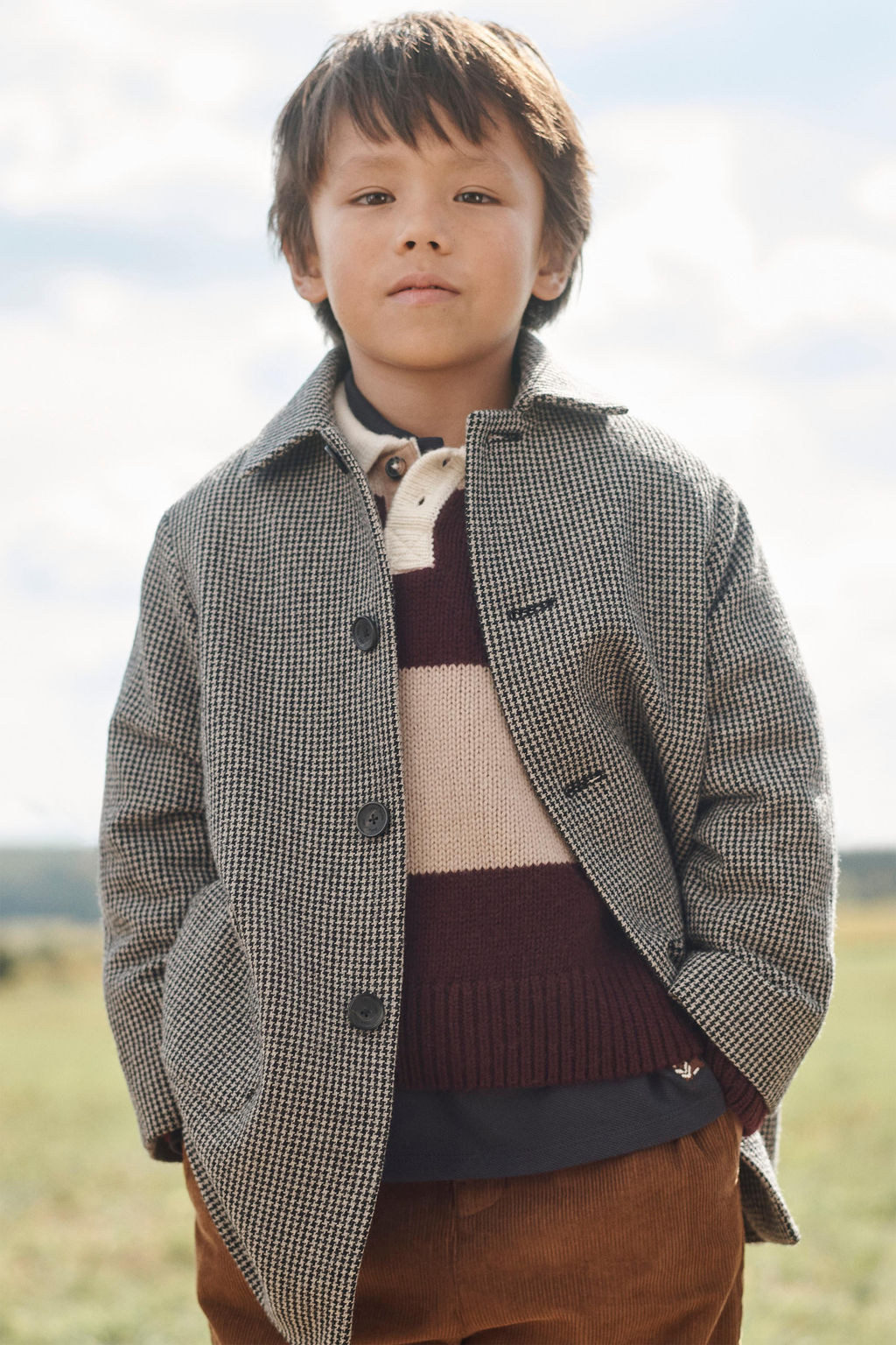 LIMITED EDITION HOUNDSTOOTH WOOL BLEND COAT - Zara фото 2