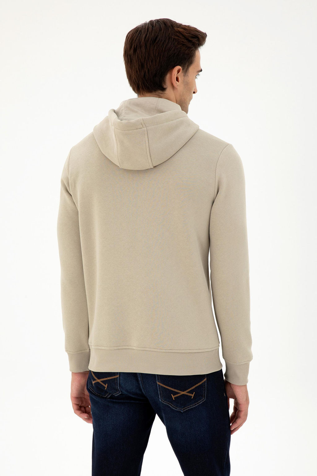 Мужской базовый свитшот светло-хаки - U.s. polo assn фото 5