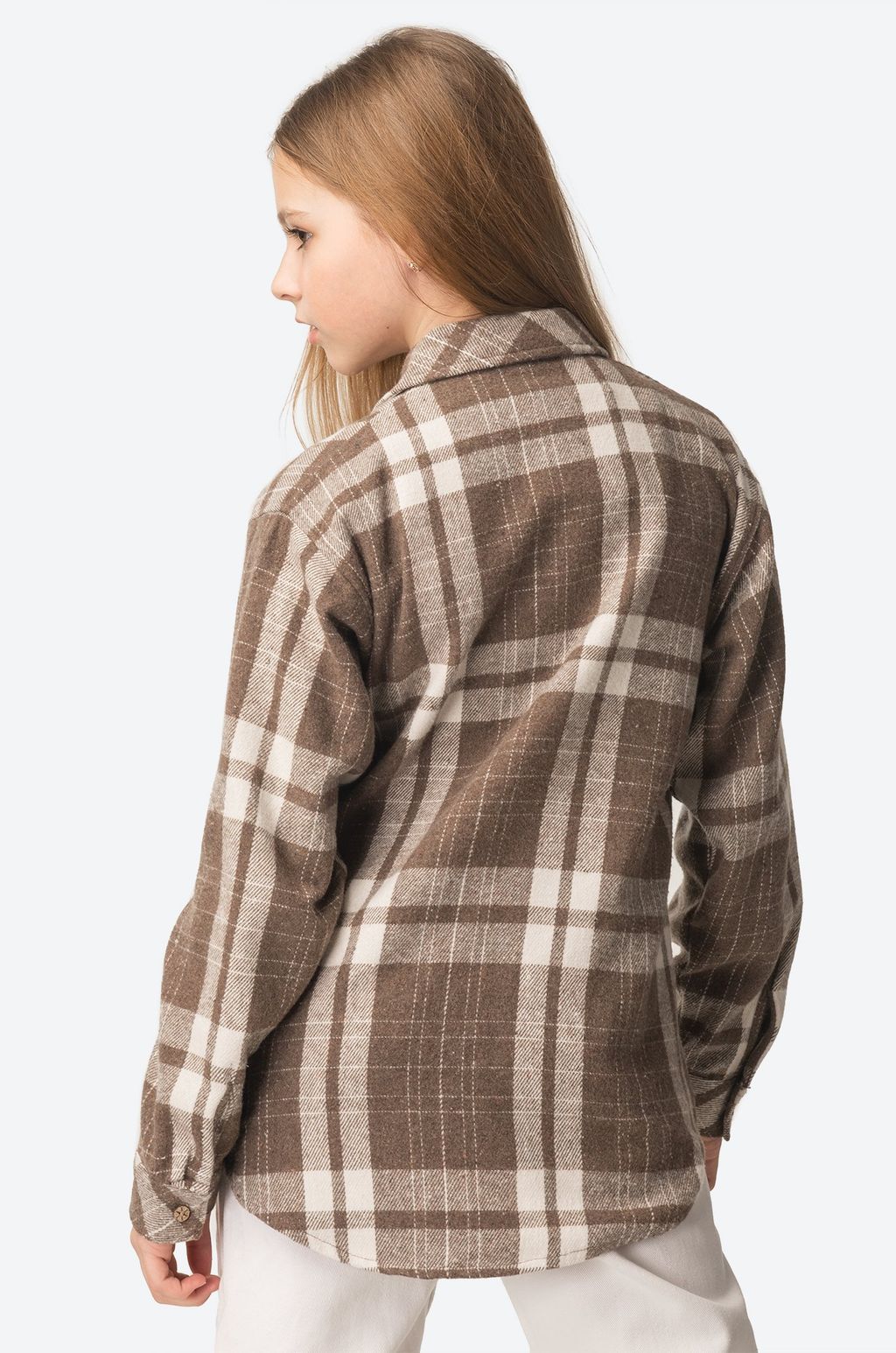 Теплая удлиненная рубашка для девочки Happy Fox фото 6