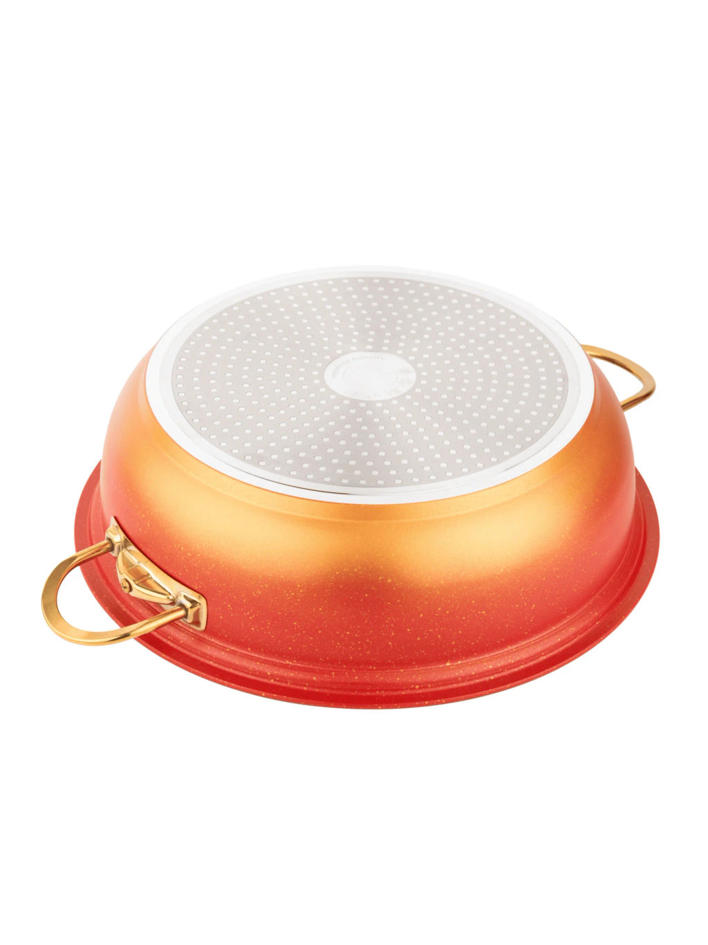 Кастрюля для мантоварки 28х10 с АПП, цвет: красный/золотой,арт. K28-RD/GD-28.