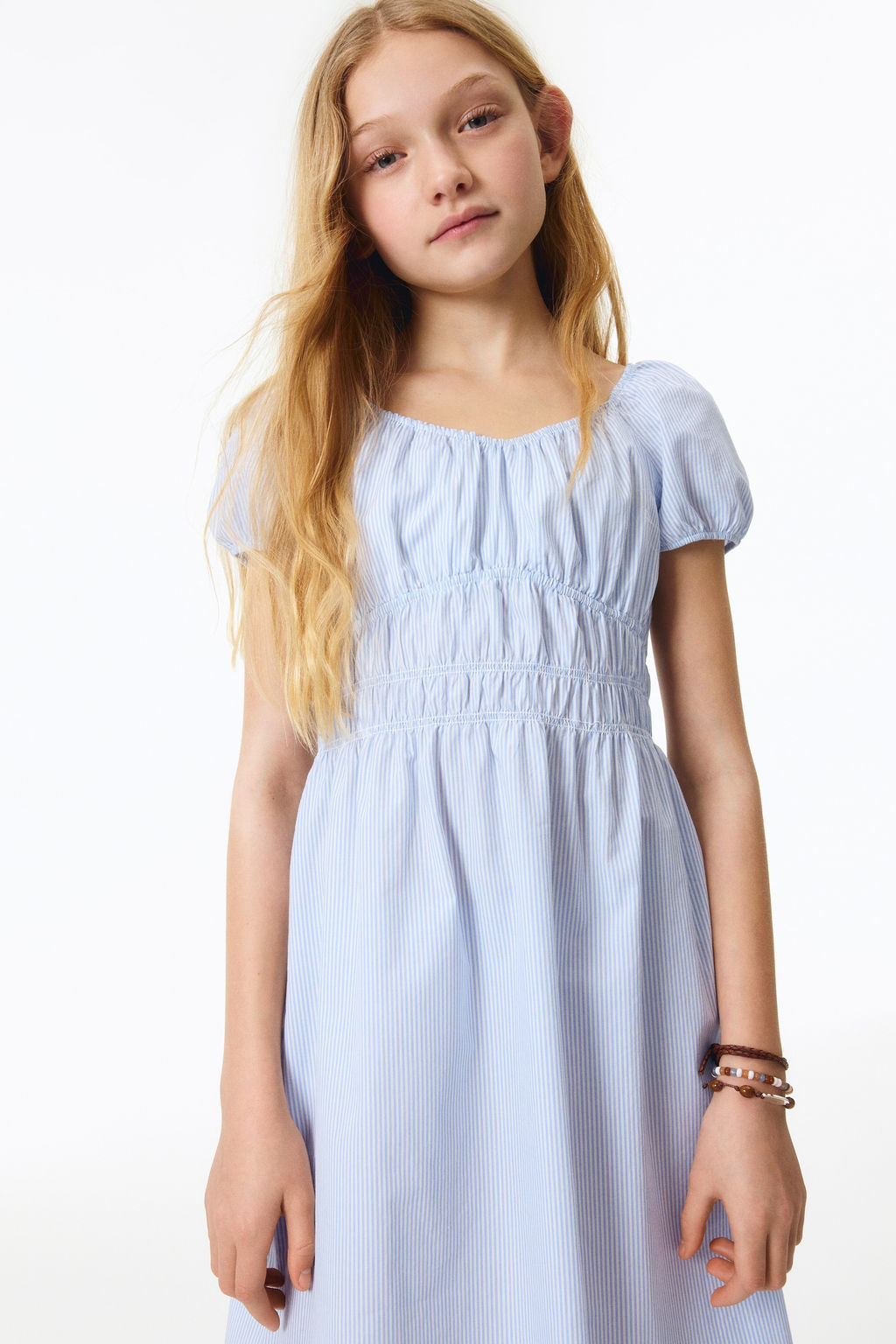 Vestido de algod?n con manga abullonada - H&m фото 6