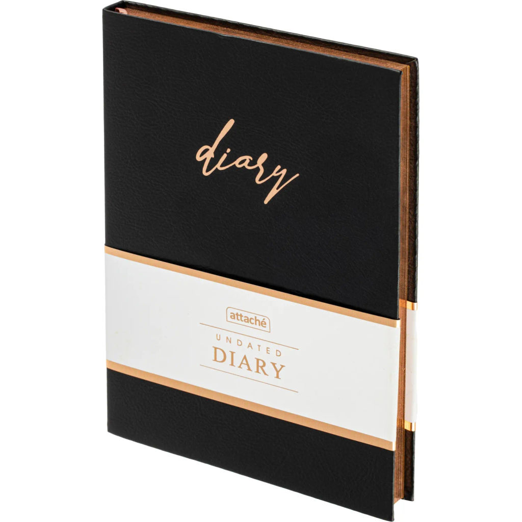 Ежедневник недатированный А5, 136л, Attache черный фото 2
