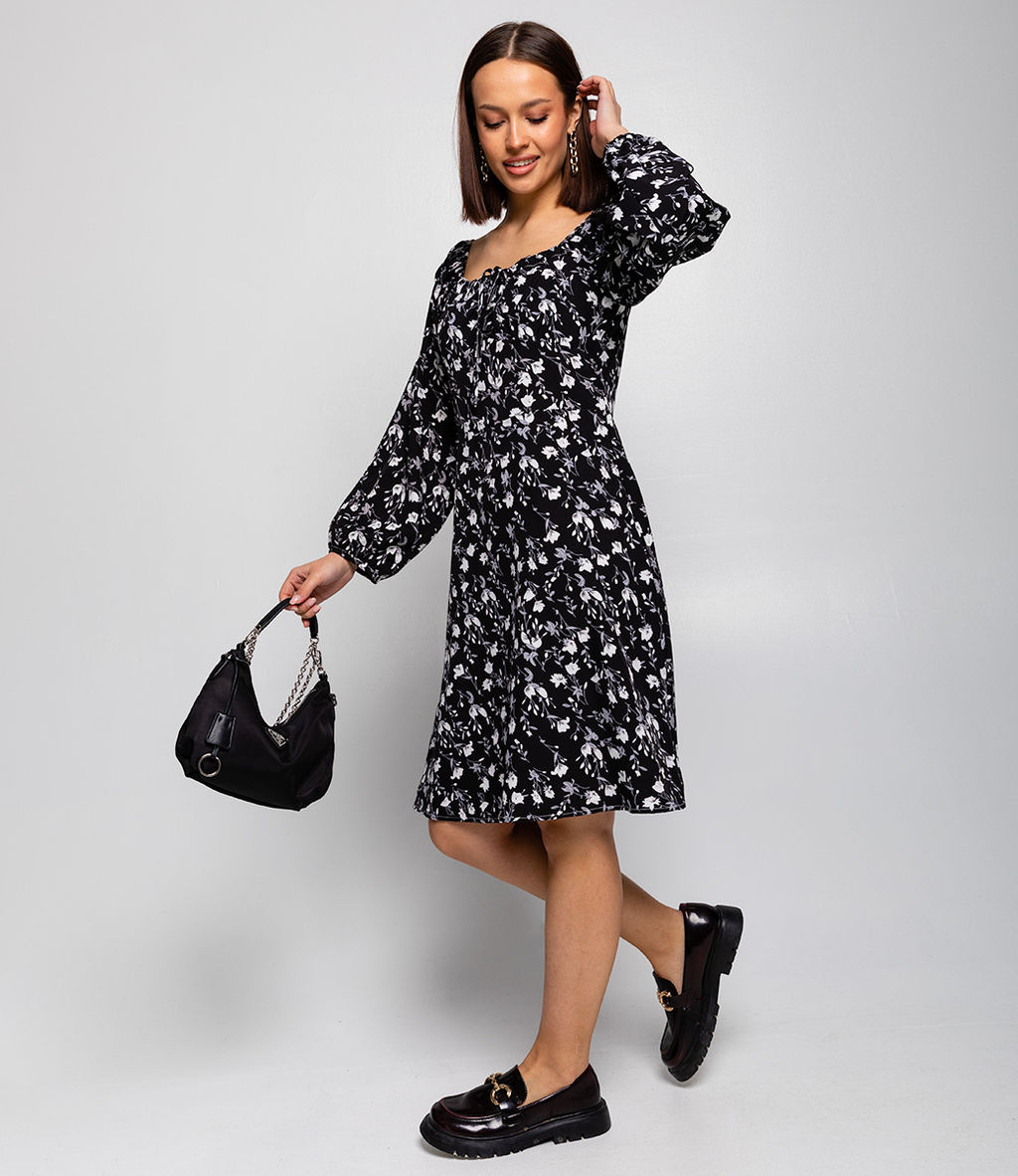 Платье #КТ63008, чёрный