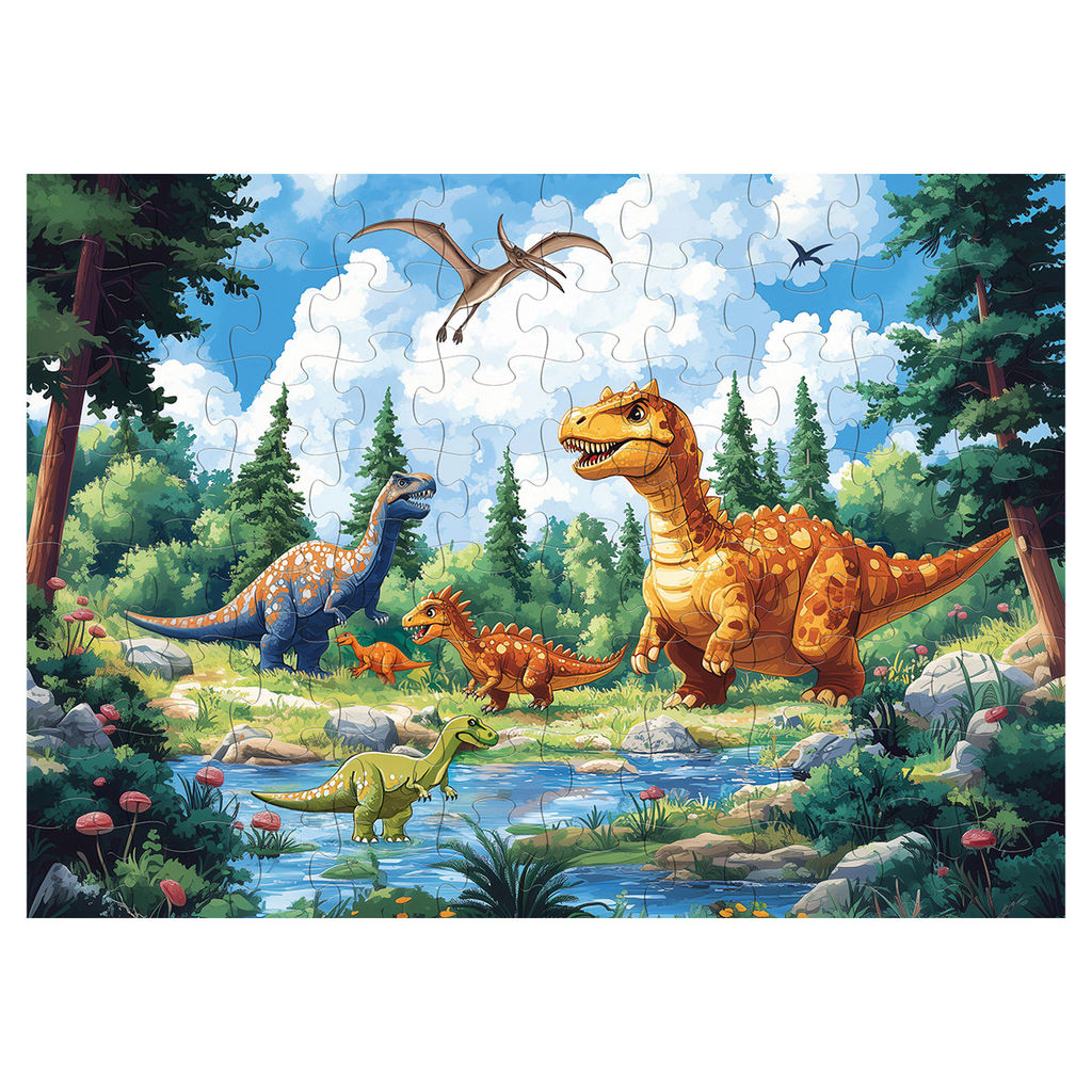 ФРЕЯ Пазл 80 элемент. PZL-80/02 Долина динозавров