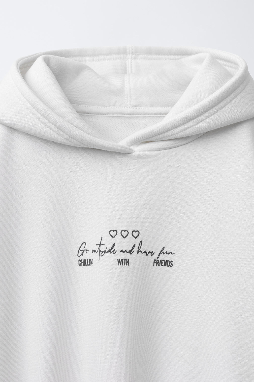 JOGGING HOODIE WITH TEXT - Zara фото 3