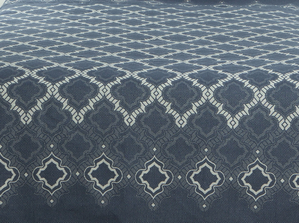 23С201-ШР 150*215 Покрывало "Лорд" цв. 1 рис. 155 темно-серый