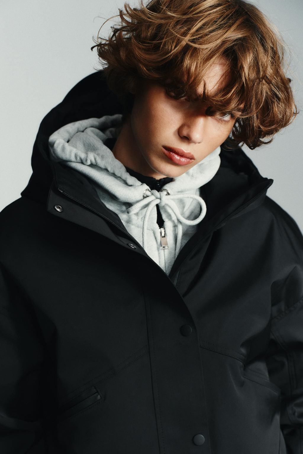 WATER-REPELLENT WINDPROOF HOODED JACKET - Zara фото 4