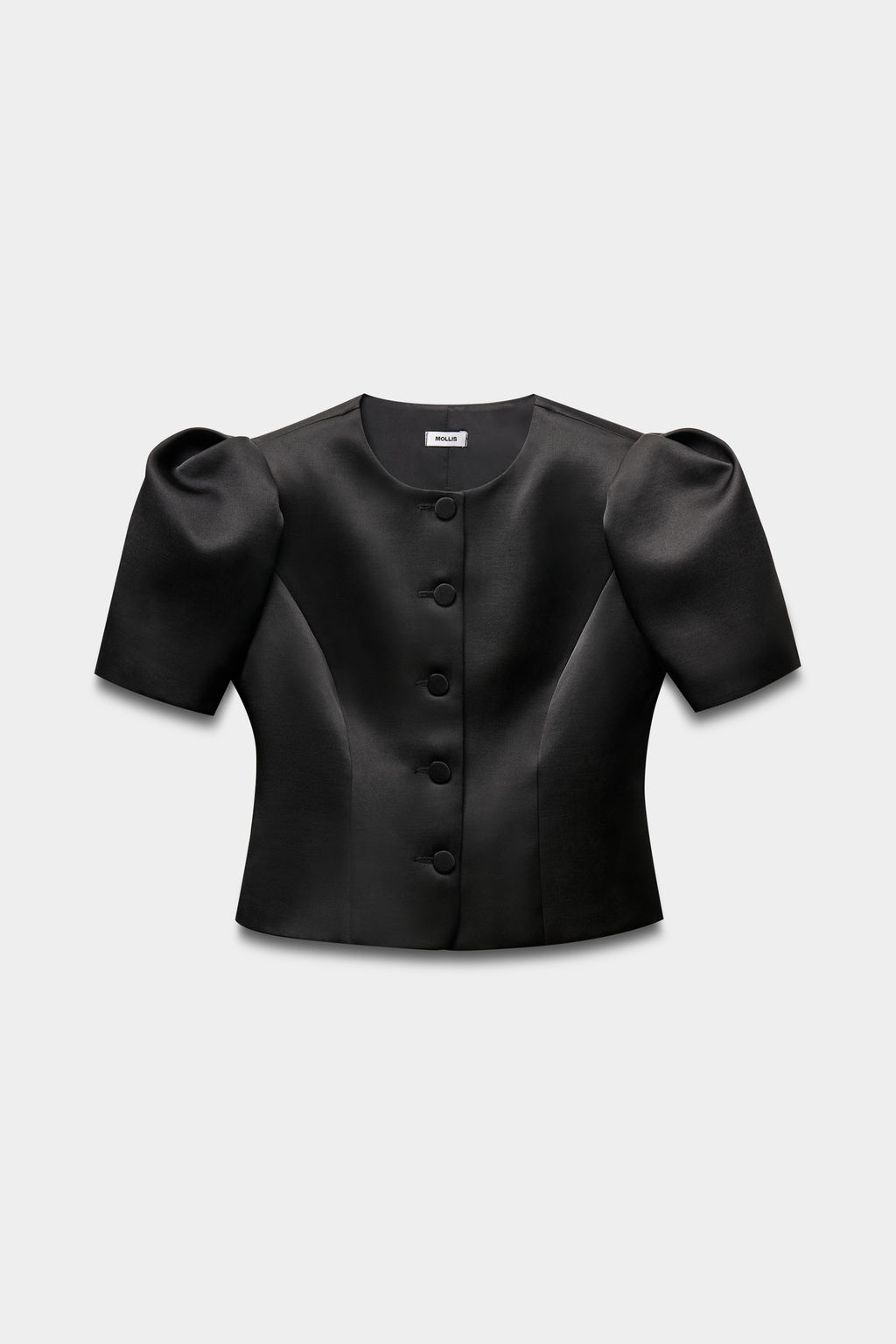 Жакет с объемными рукавами из сатина - Mollis фото 6