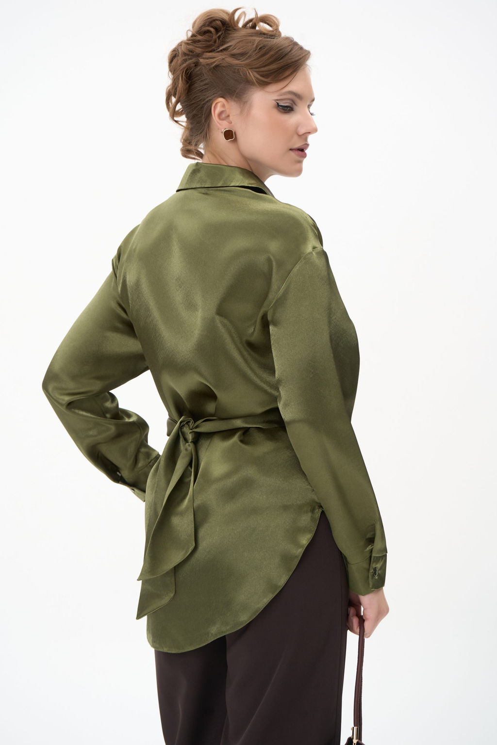 Рубашка Ямина (оливковый/уценка)