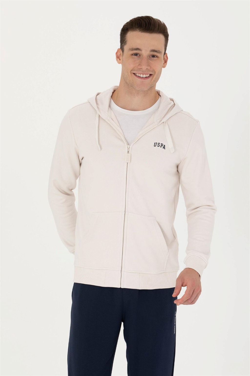 U. S. Polo Assn Мужской вязаный кардиган с капюшоном и камнем - U.s. polo assn фото 10