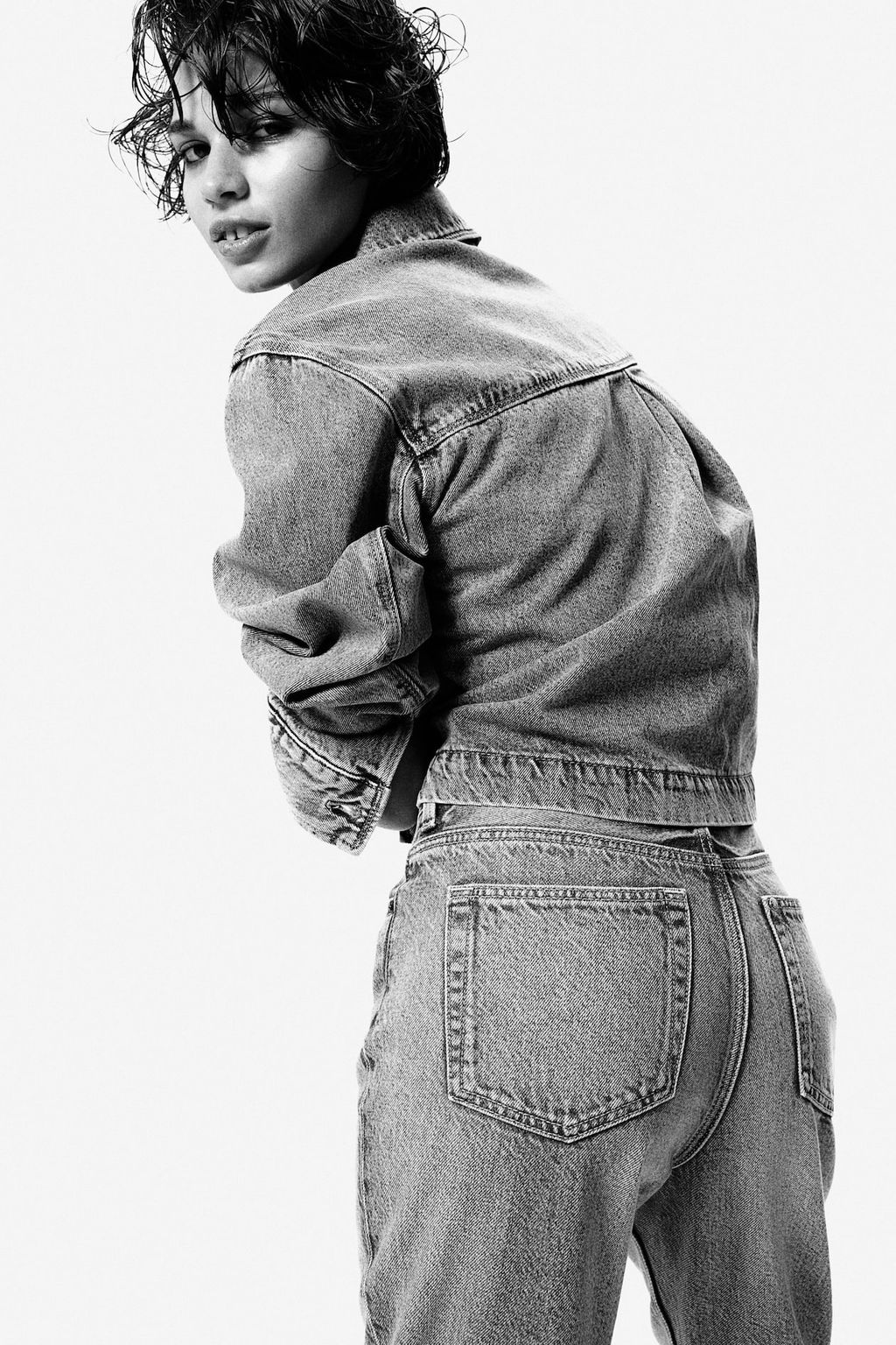 Baggy Bootcut Regular Jeans - H&m фото 6