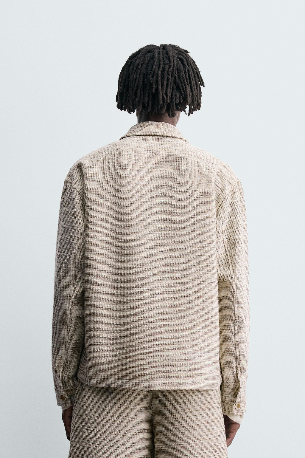 CONTRAST TEXTURED OVERSHIRT - Zara фото 3