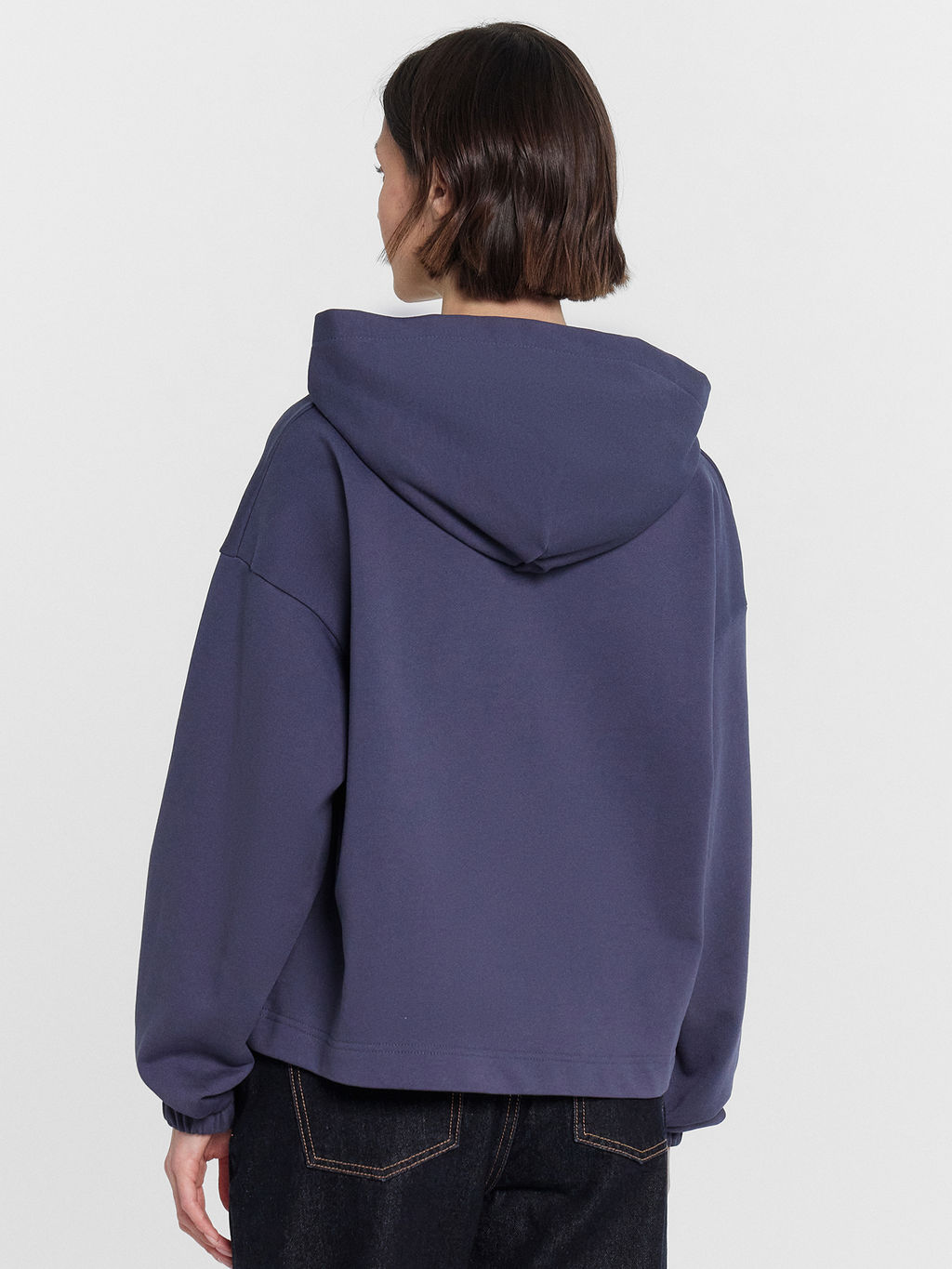 Худи женское фиолетовое черное море 122913