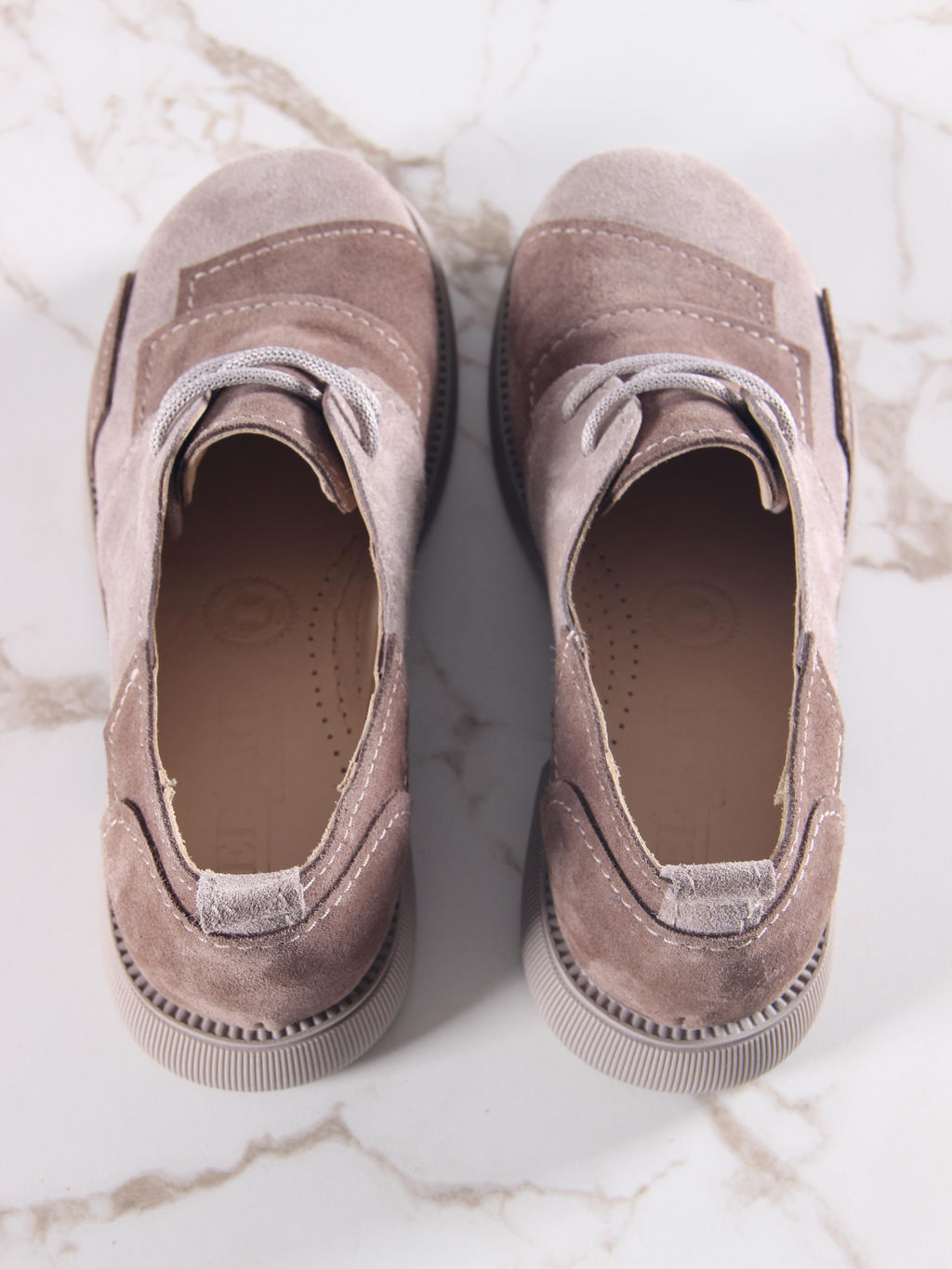 Полуботинки туфли EDART 205.патриция ka. ваниль серо коричневый замша фото 14