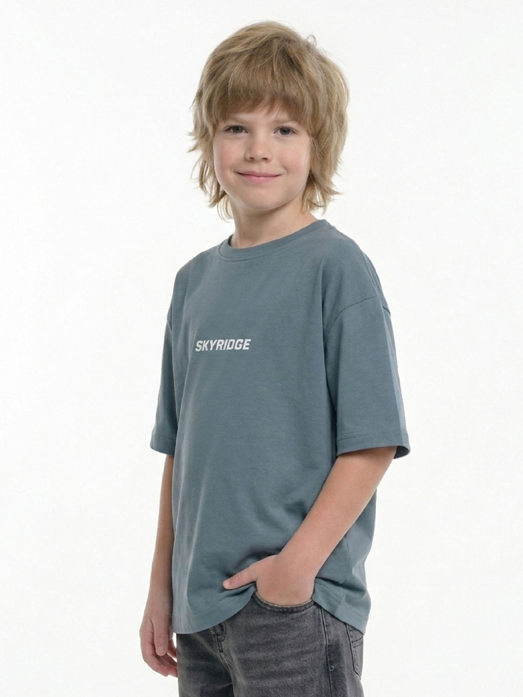 Футболка с принтом SKYRIDGE 22-9022 темный хаки