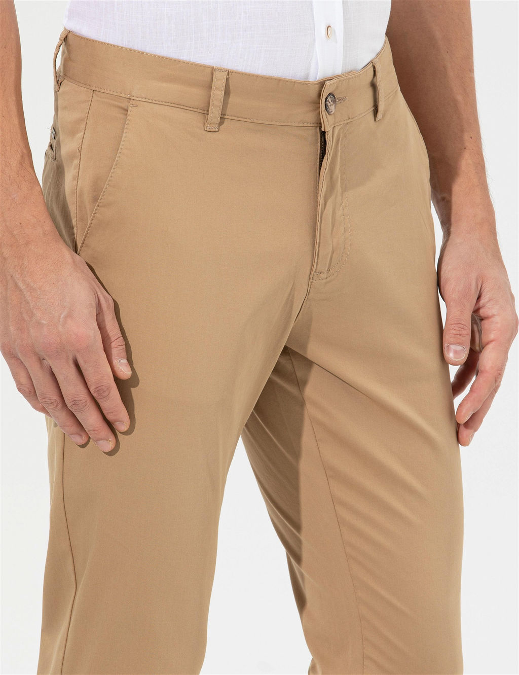 Camel Slim Fit Kanvas Pantolon - Pierre cardin фото 6