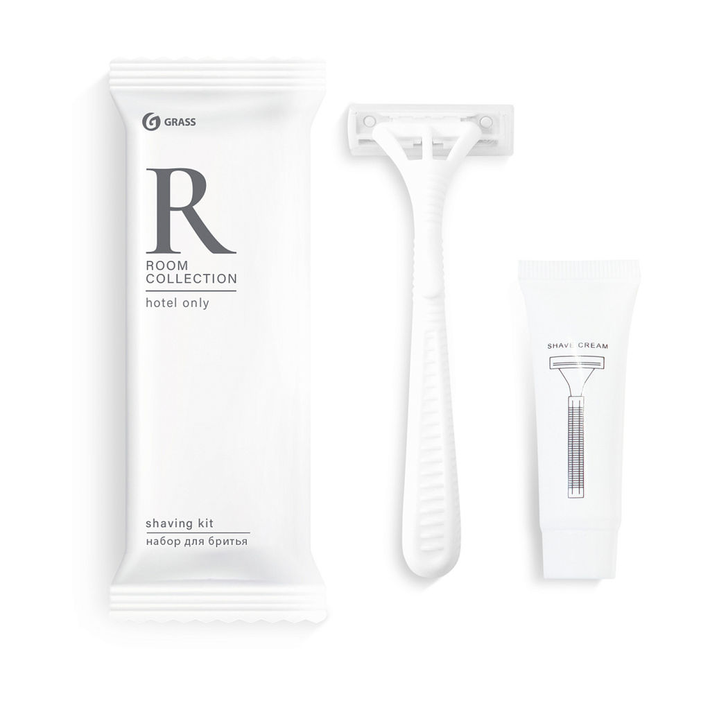 GRASS ROOM набор бритвенный (флоу-пак) бритва с двумя лезвиями+крем д/бритья 10гр