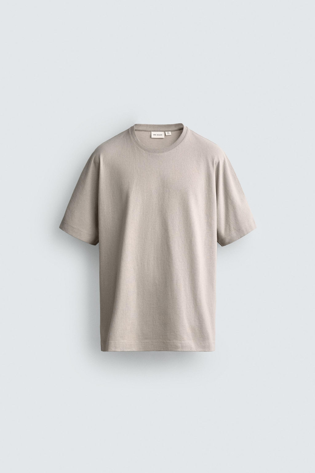 CAMISETA BOXY FIT HEAVYWEIGHT / Piedra - Zara фото 7