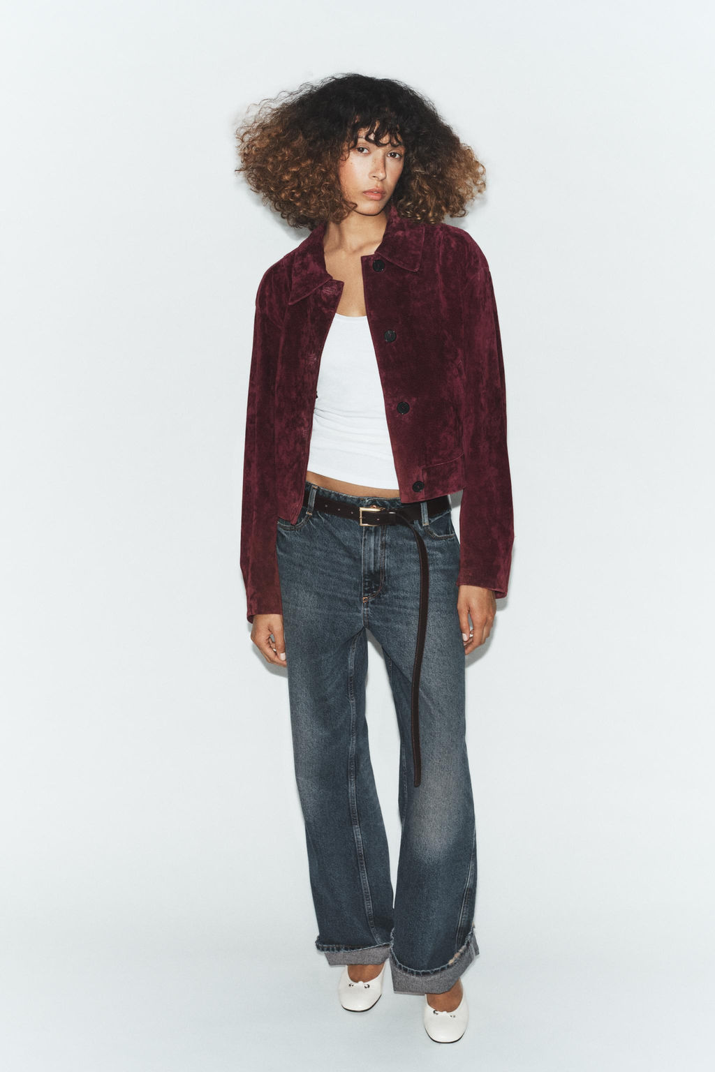 100% SUEDE LEATHER JACKET - Zara фото 2