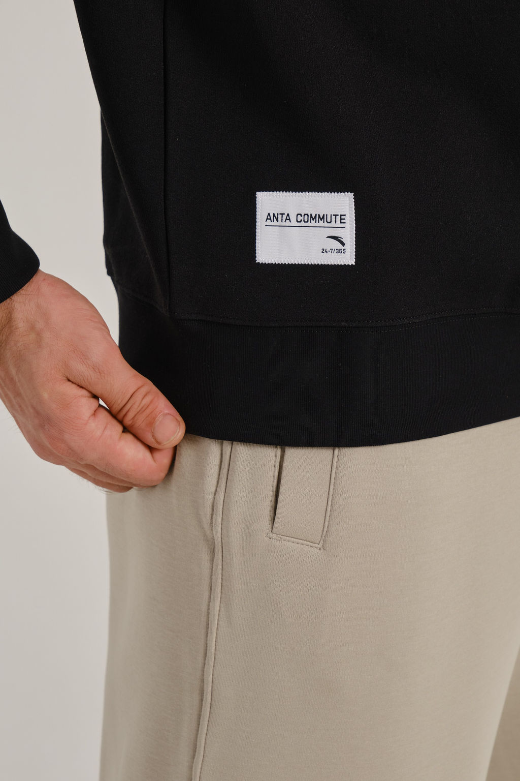 Свитшот Черный COMMUTE Sweatshirt - Anta фото 3