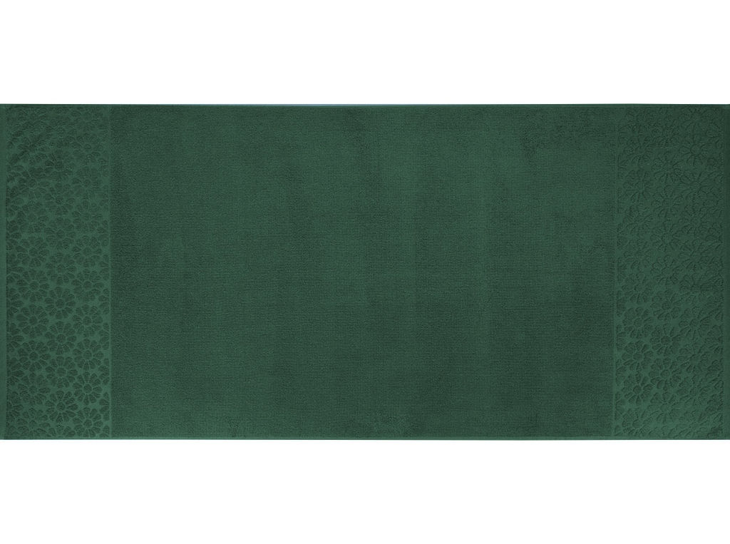 Полотенце махровое 6с102.411ж1 Роксана (1-темно-зеленый) 67х150см