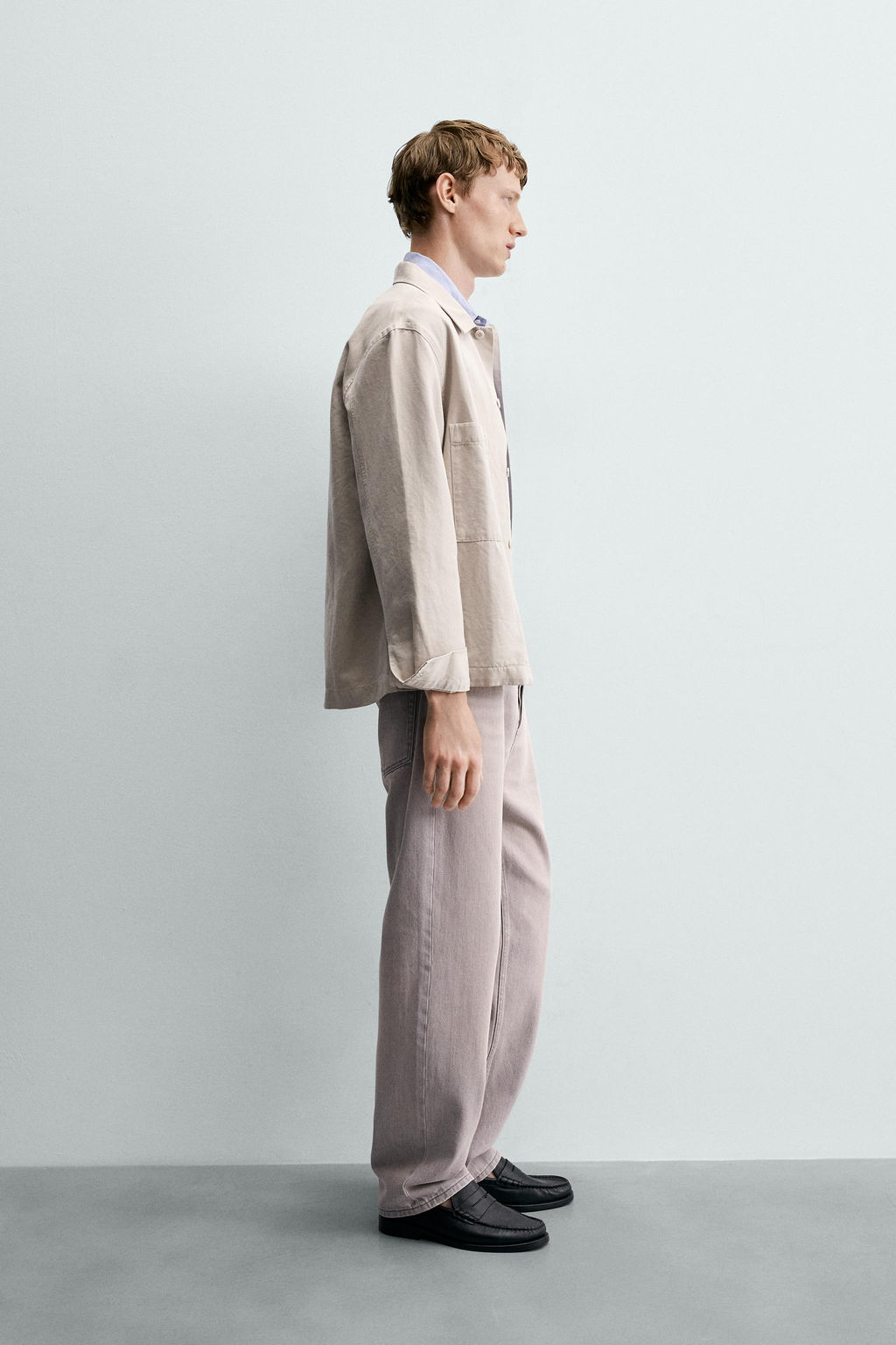 JEANS RELAXED ANKLE FIT / Azul claro - Zara фото 4