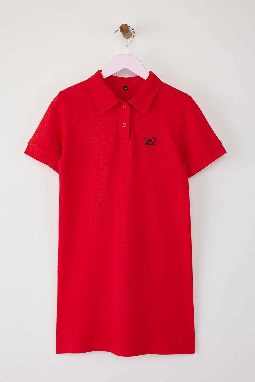 Lacivert K?z Cocuk %100 Pamuk Meyve Nak?sl? Polo Yaka k?sa Orme Elbise TKDSS25EL00085 - Trendyolmilla фото 5