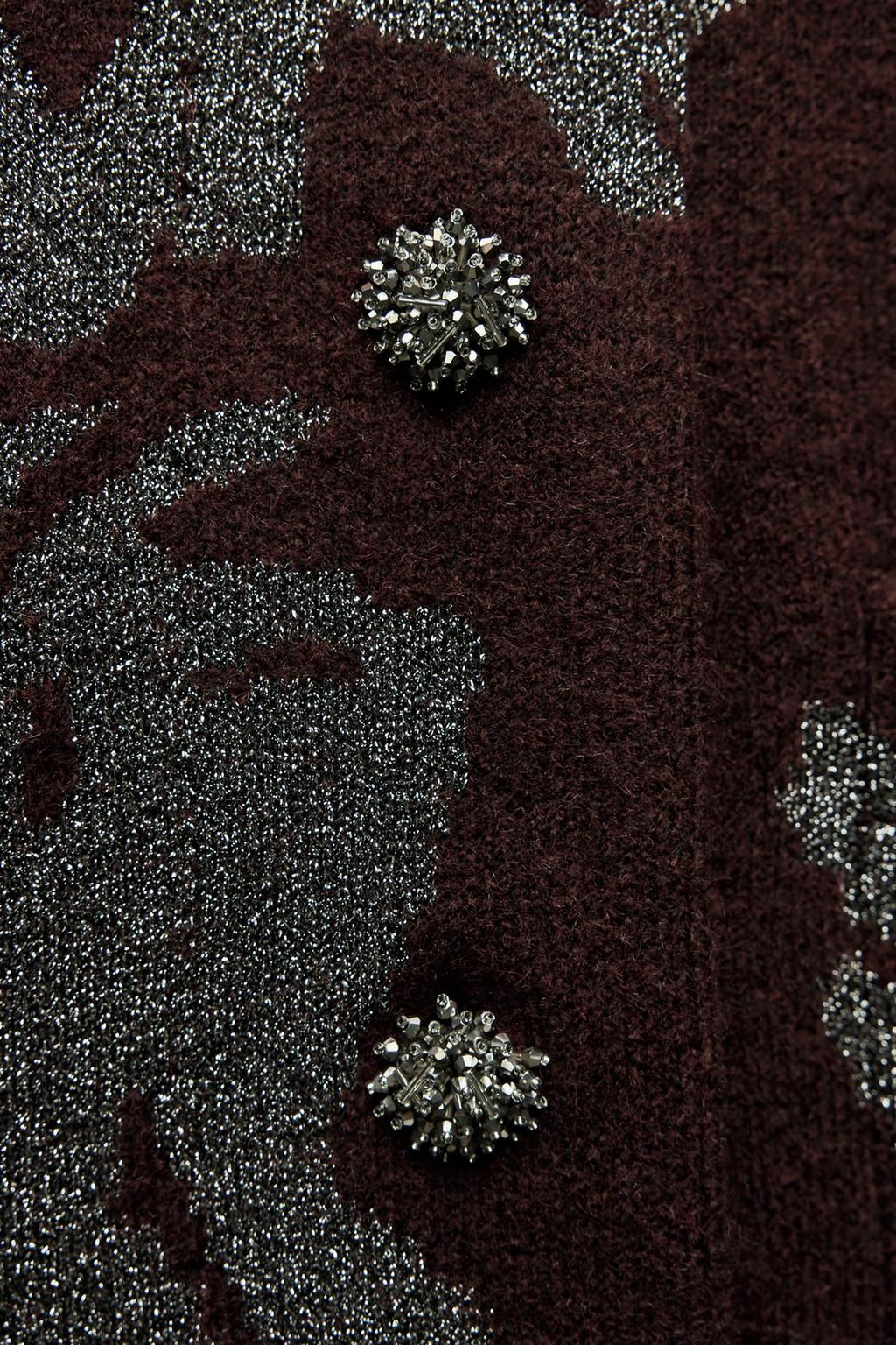 METALLIC KNIT COAT - Zara фото 8