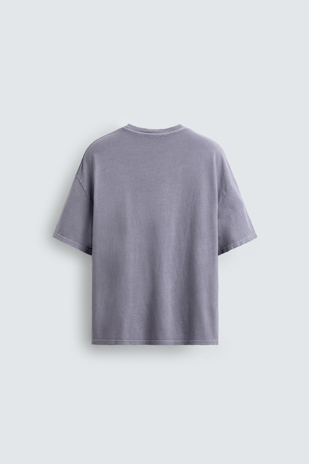 CAMISETA CUELLO PICO ALGOD?N - C??AMO / Malva