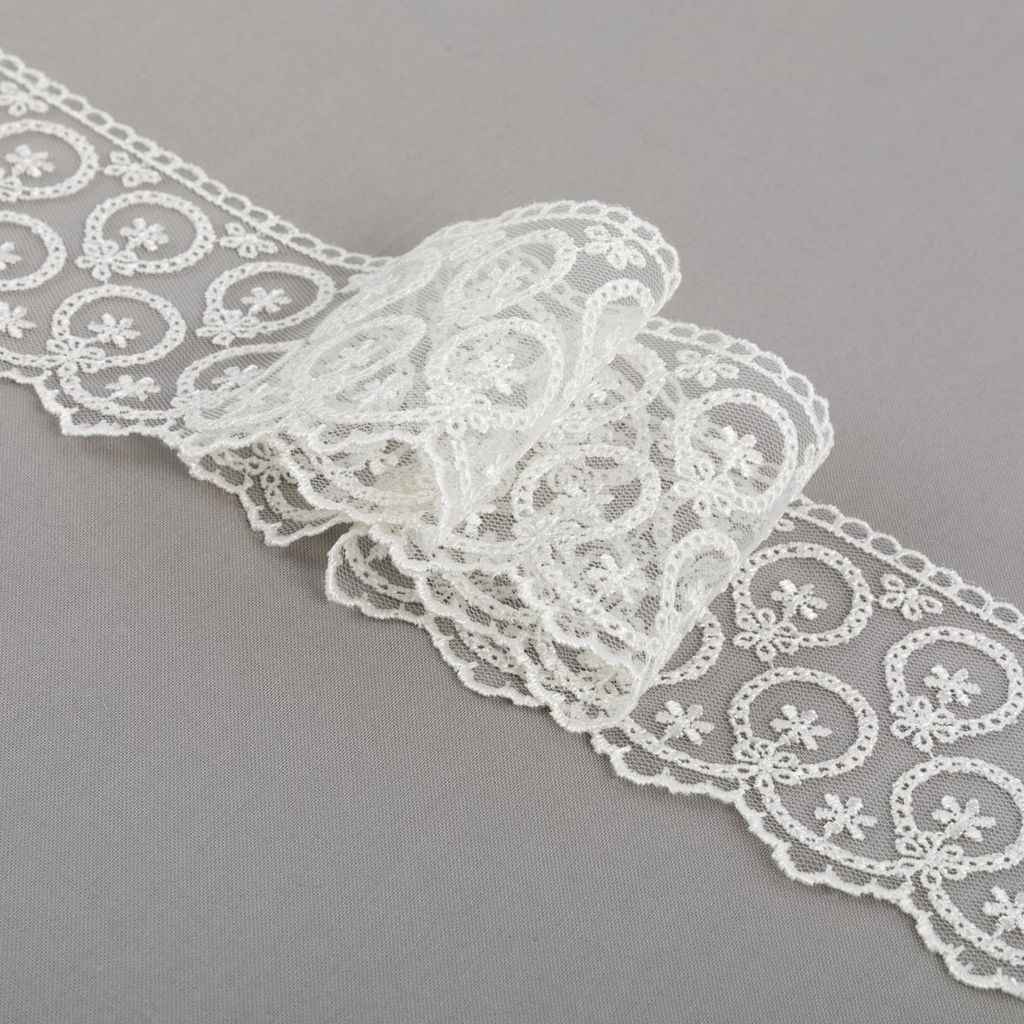 Кружево BLITZ сетка 65 мм BLKM-6501 в пакете 19.5 м 0.2 Турция молочный