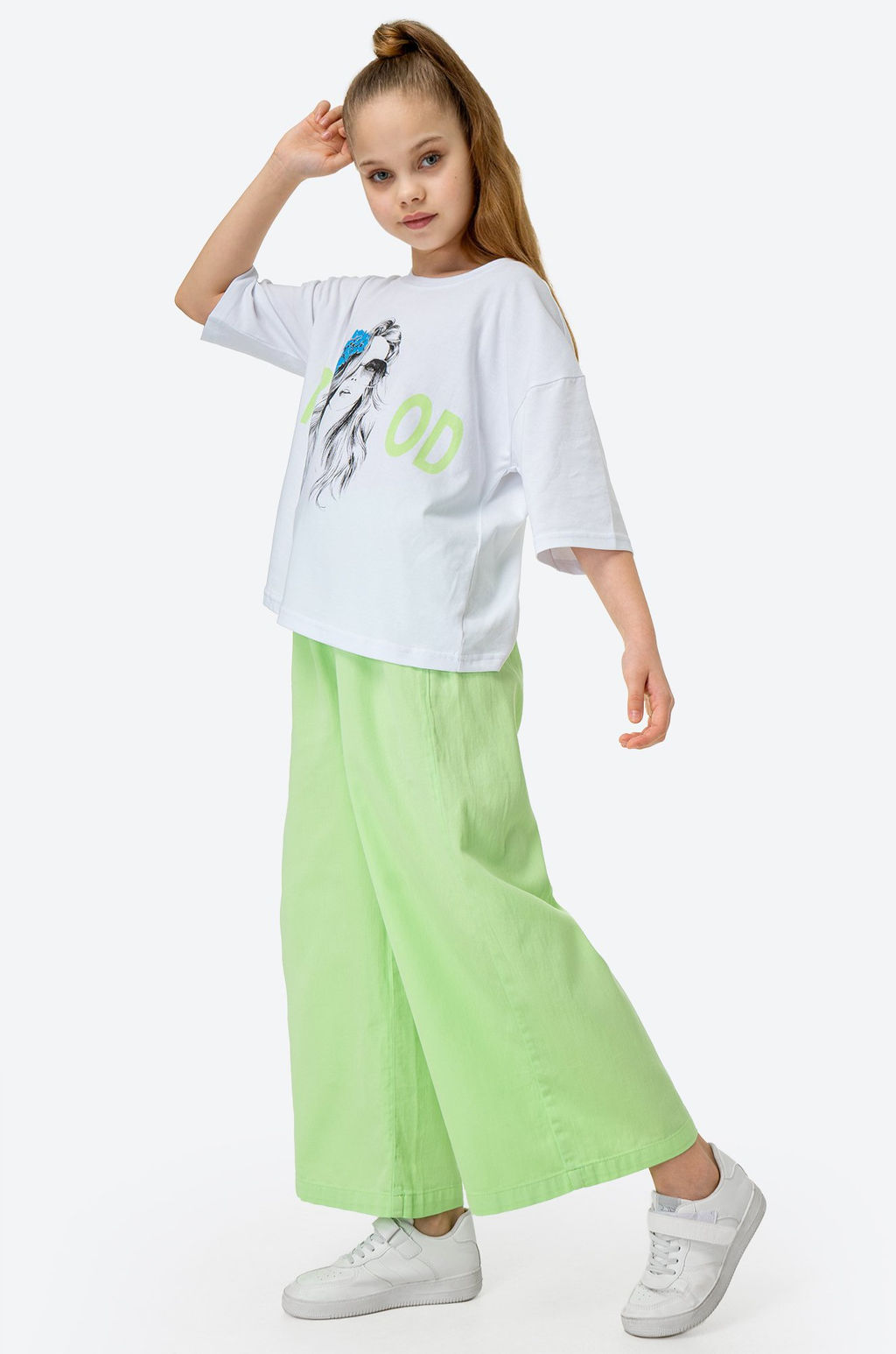 Костюм для девочки с брюками палаццо Bonito  фото 3