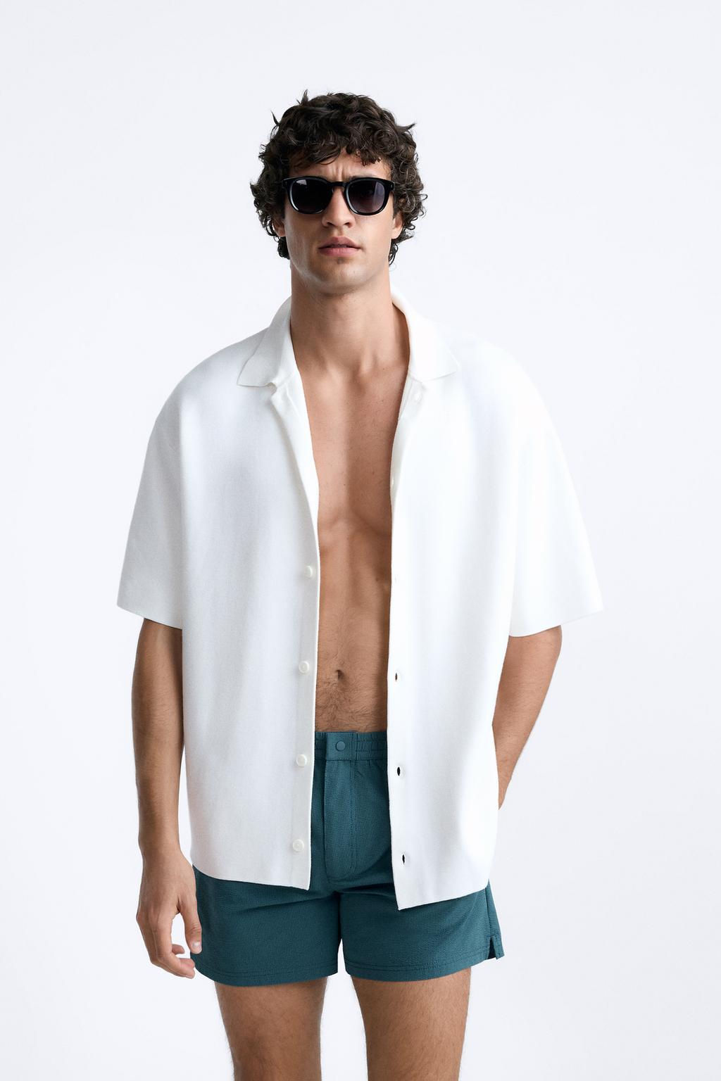 DOKULU REGULAR FIT DENIZ SORTU - Zara фото 6