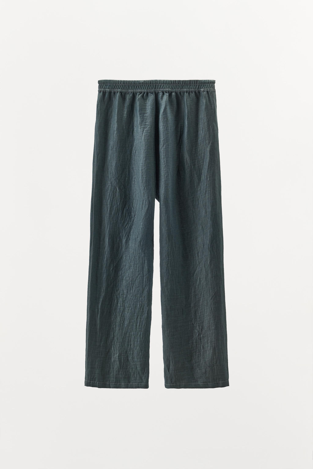 LINEN BLEND TROUSERS WITH CONTRAST STITCHING - Zara фото 15