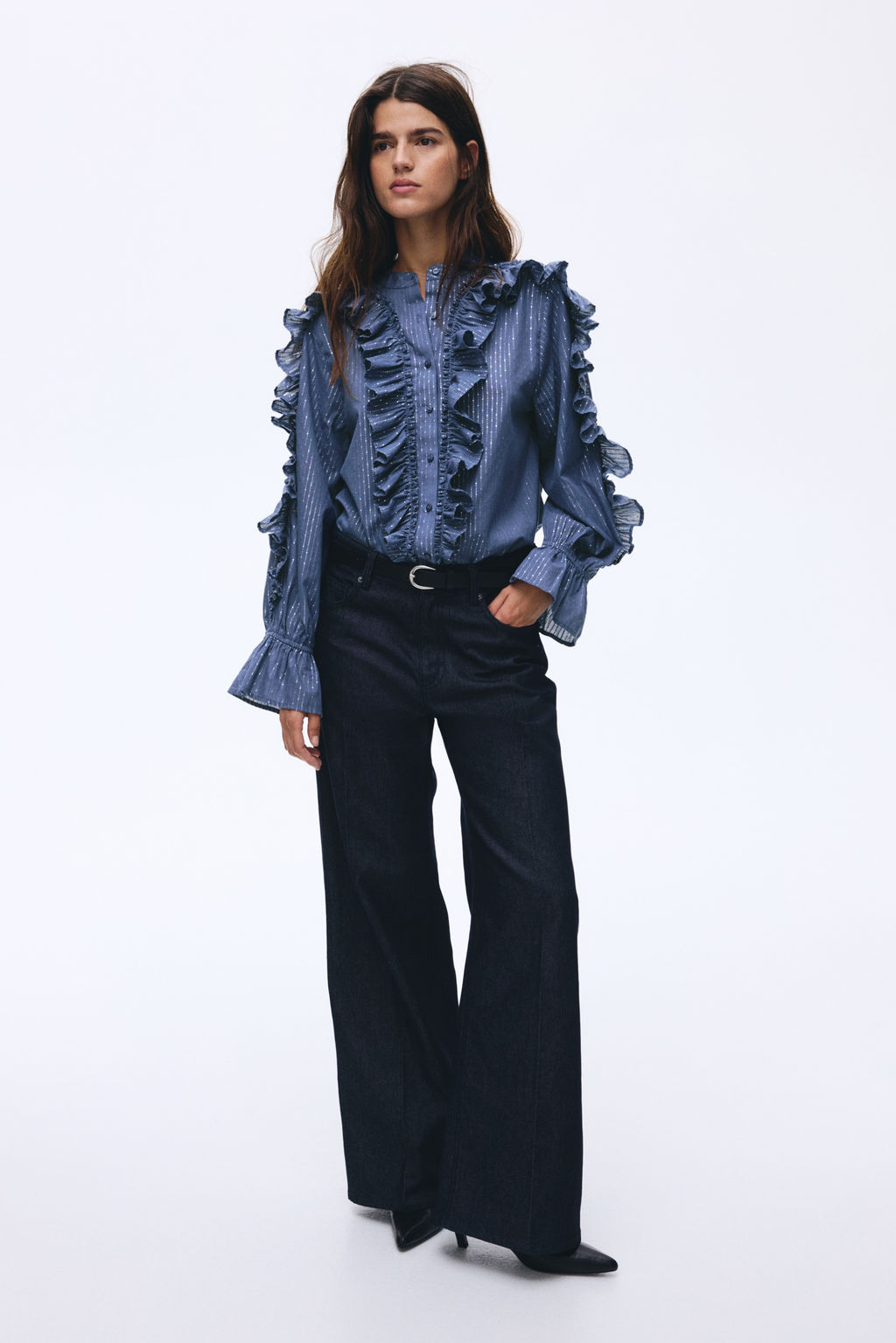 Blusa con volantes - H&m фото 3