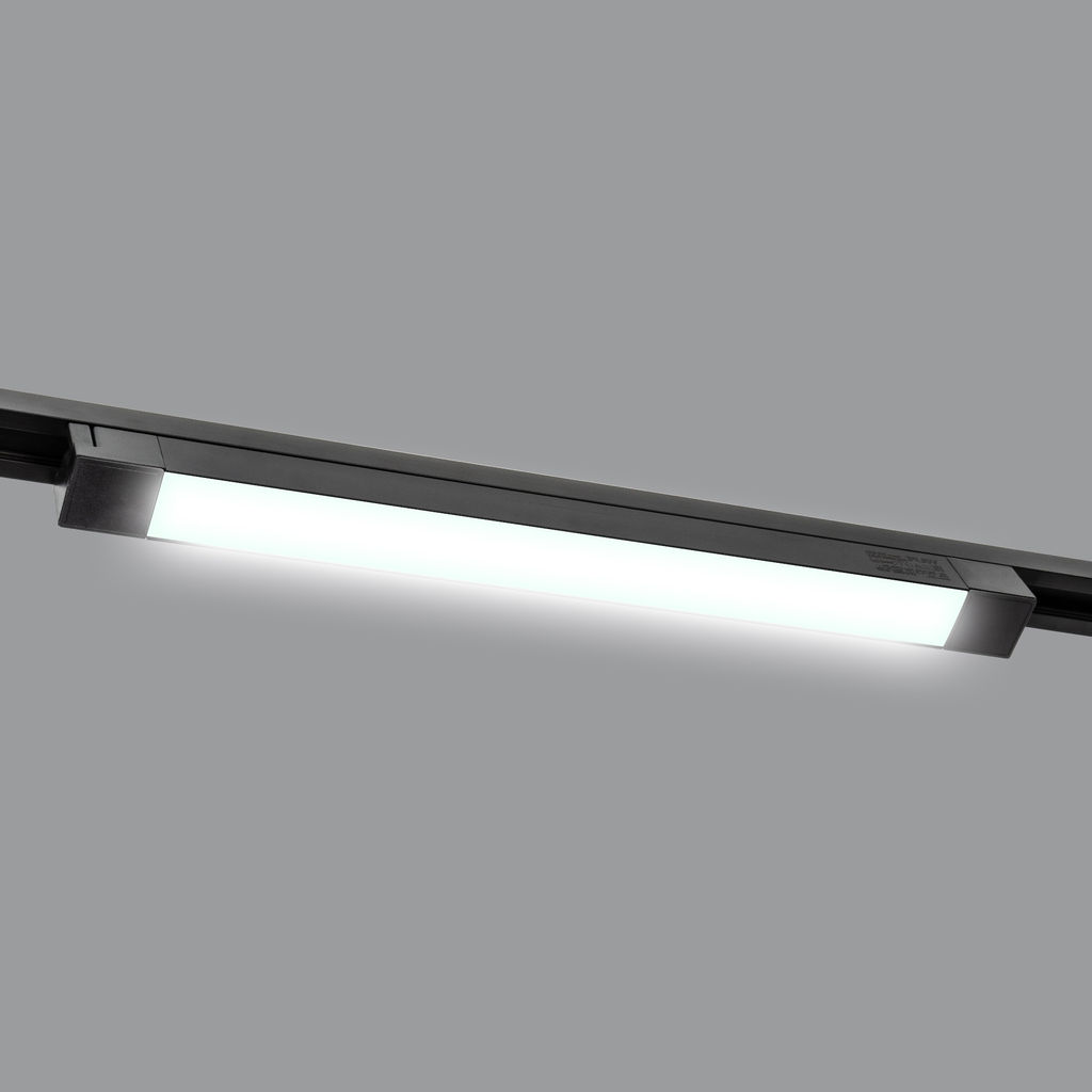 ULB-Q281 30W/4000K BLACK Светильник-прожектор светодиодный трековый. Линейный. 2500 Лм. Белый свет (4000К). Корпус черный. ТМ Volpe
