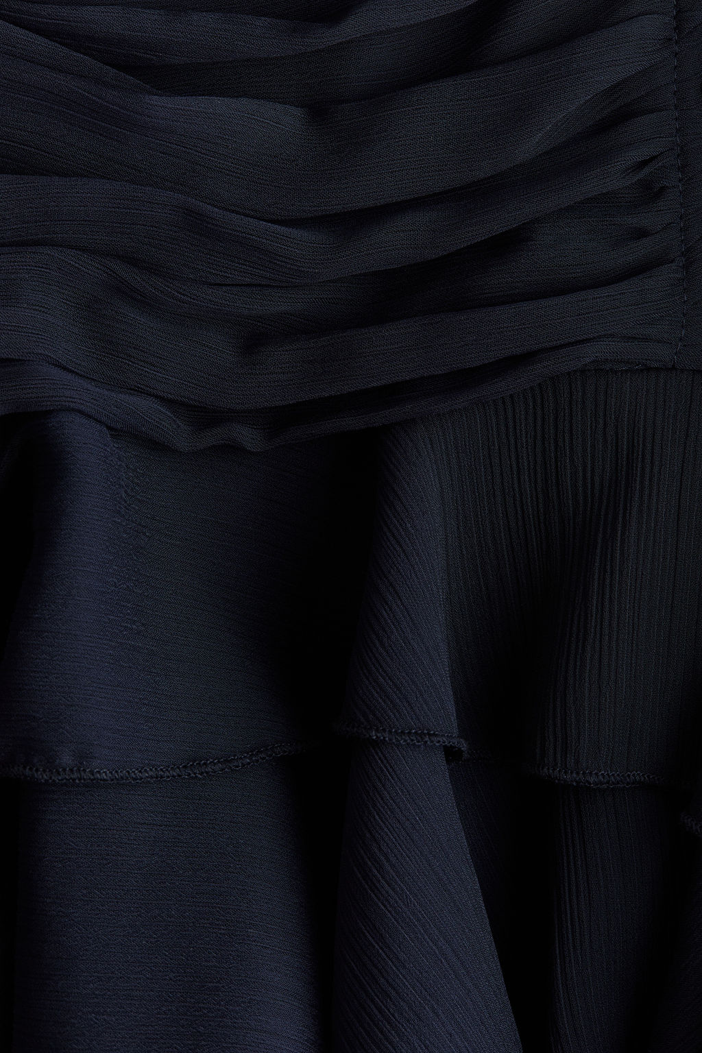 Vestido drapeado de gasa con tirantes finos - H&m фото 4