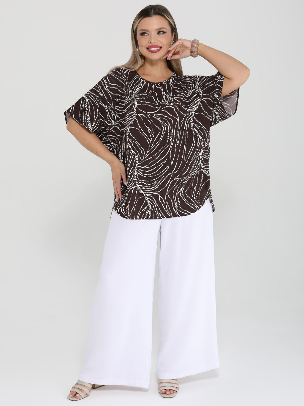 Блузка вискозная(сингапур) - Dora фото 45