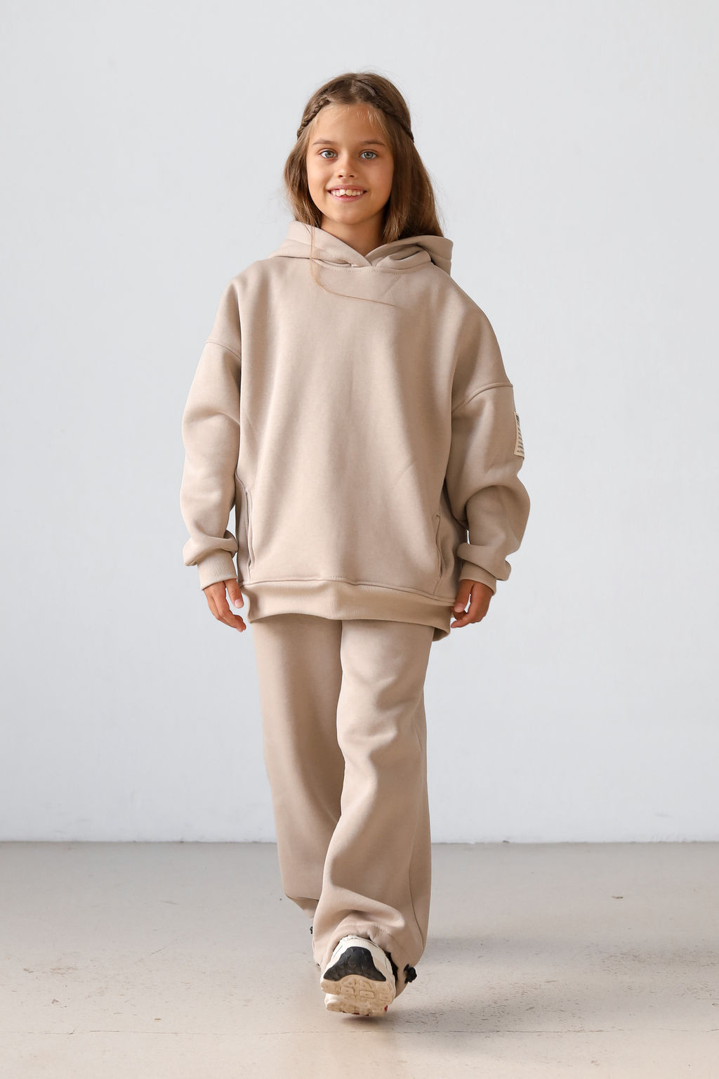 Брюки утепленные карго, нюд - Inzibe фото 6