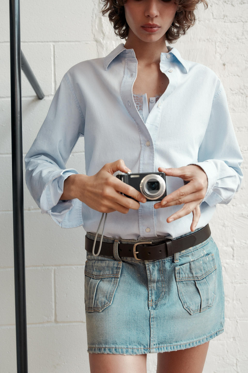 TRF DENIM MINI SKIRT - Zara фото 9