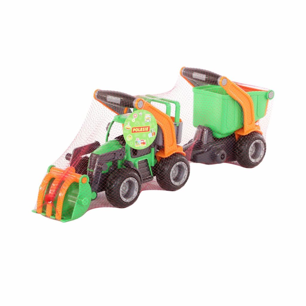 ГрипТрак, трактор-погрузчик с полуприцепом (в сеточке) - Полесье фото 10