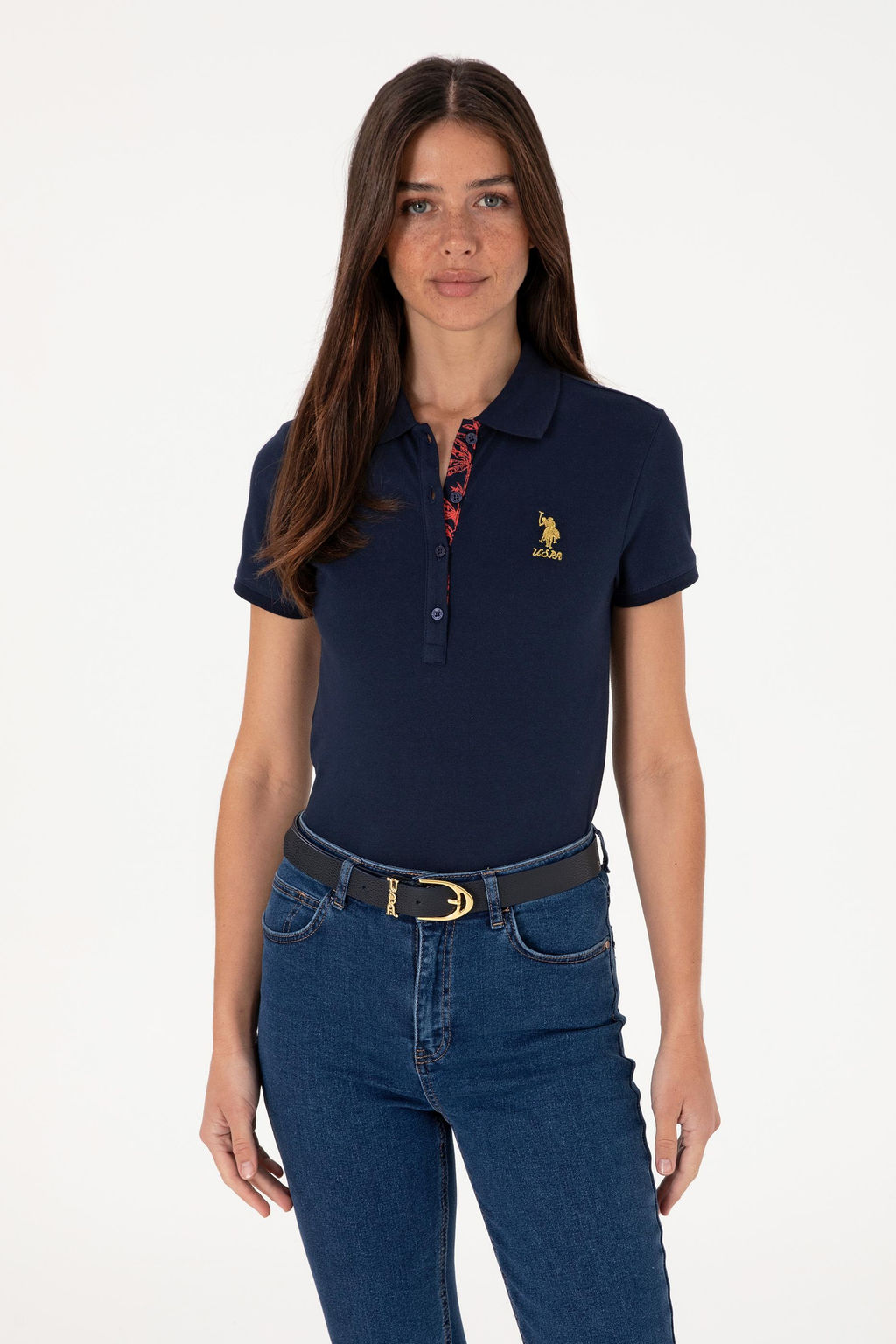 Kad_n Lacivert Basic Ti__rt - U.s. polo assn фото 8